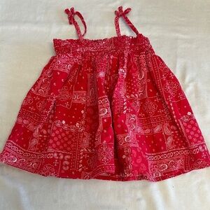 OshKosh B'gosh Red Bandana sundress with Spaghetti Straps
